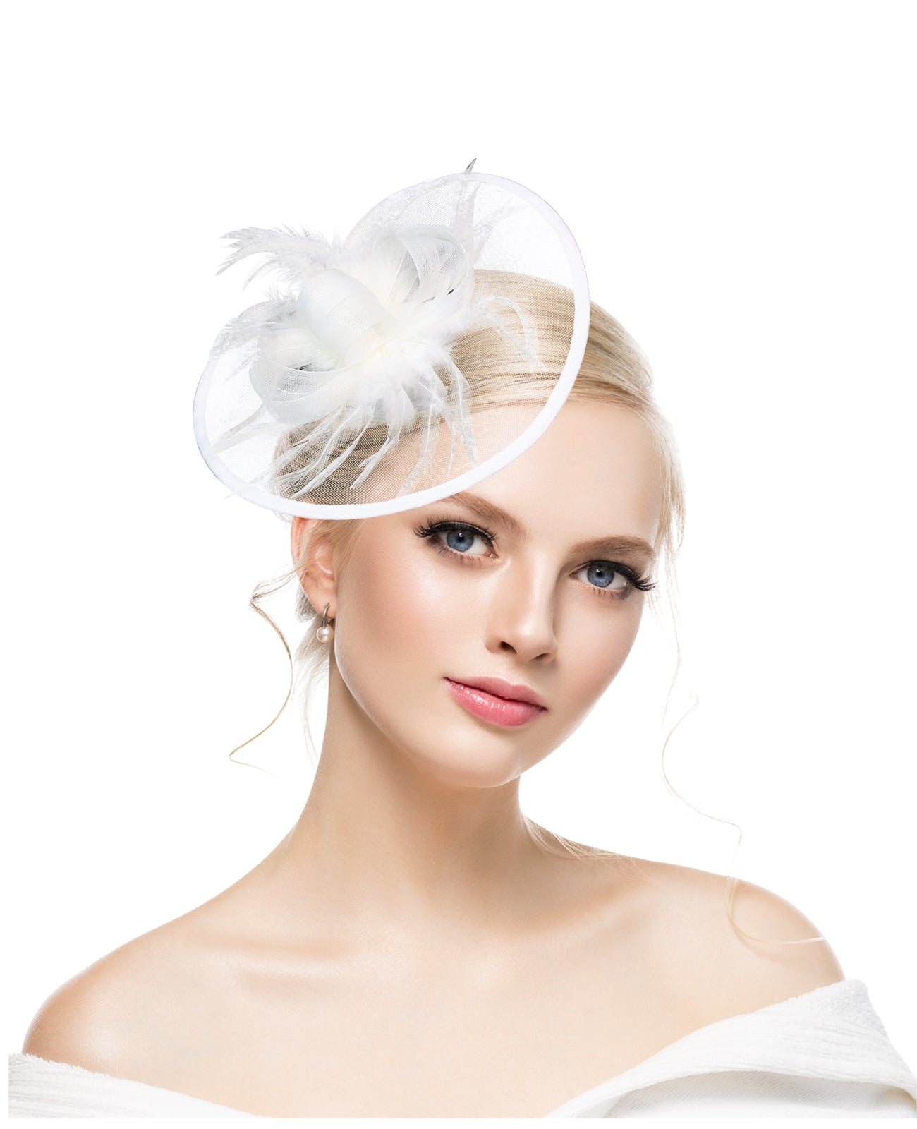 Xiyin Amazon hot selling tea party retro feather mesh head flower Kentucky Derby horse racing festival hair accessories headdress