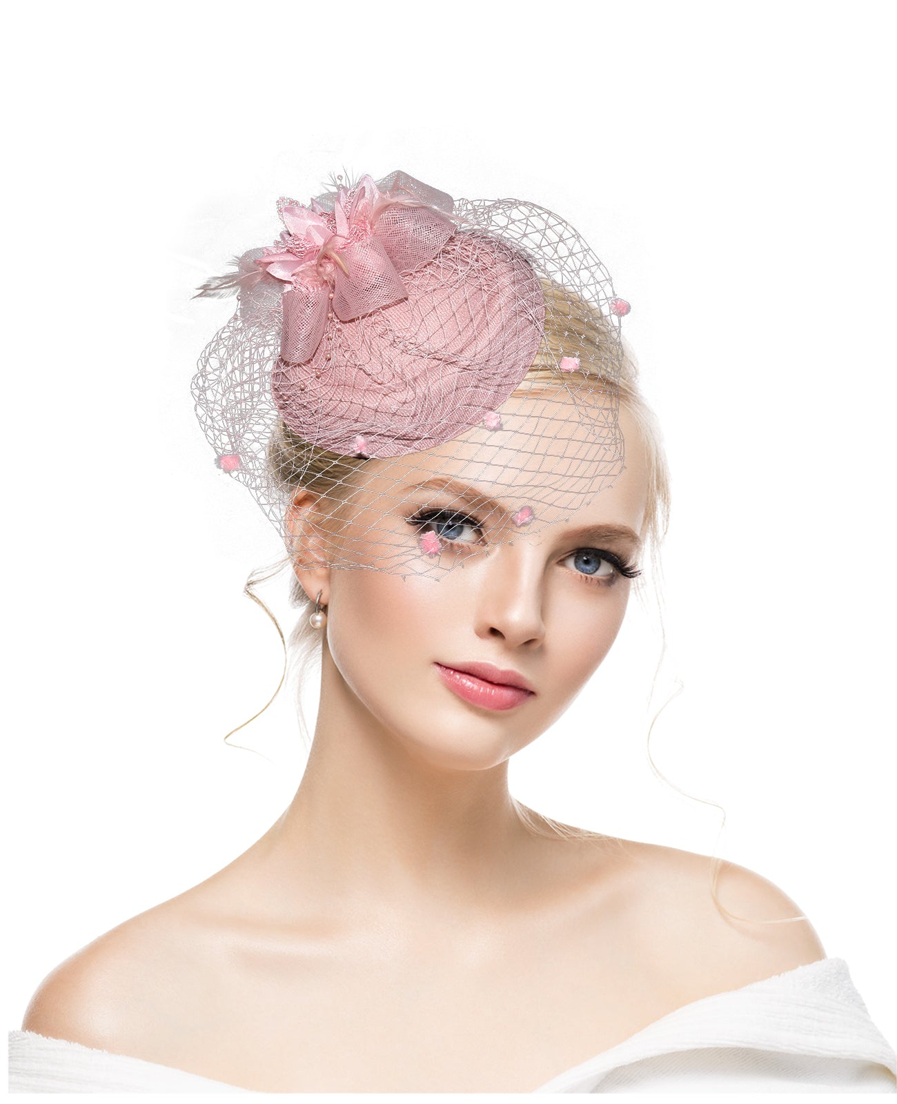 Small hat cheongsam headdress night Shanghai celebrity accessories Republic of China bride hat European and American retro hair accessories