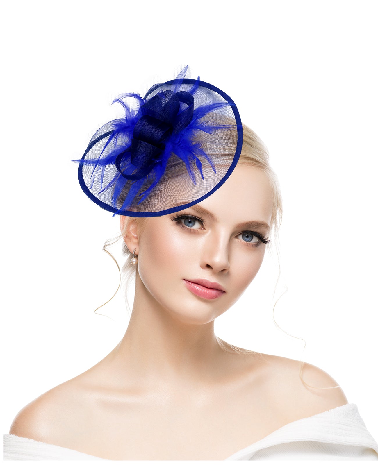 Xiyin Amazon hot selling tea party retro feather mesh head flower Kentucky Derby horse racing festival hair accessories headdress