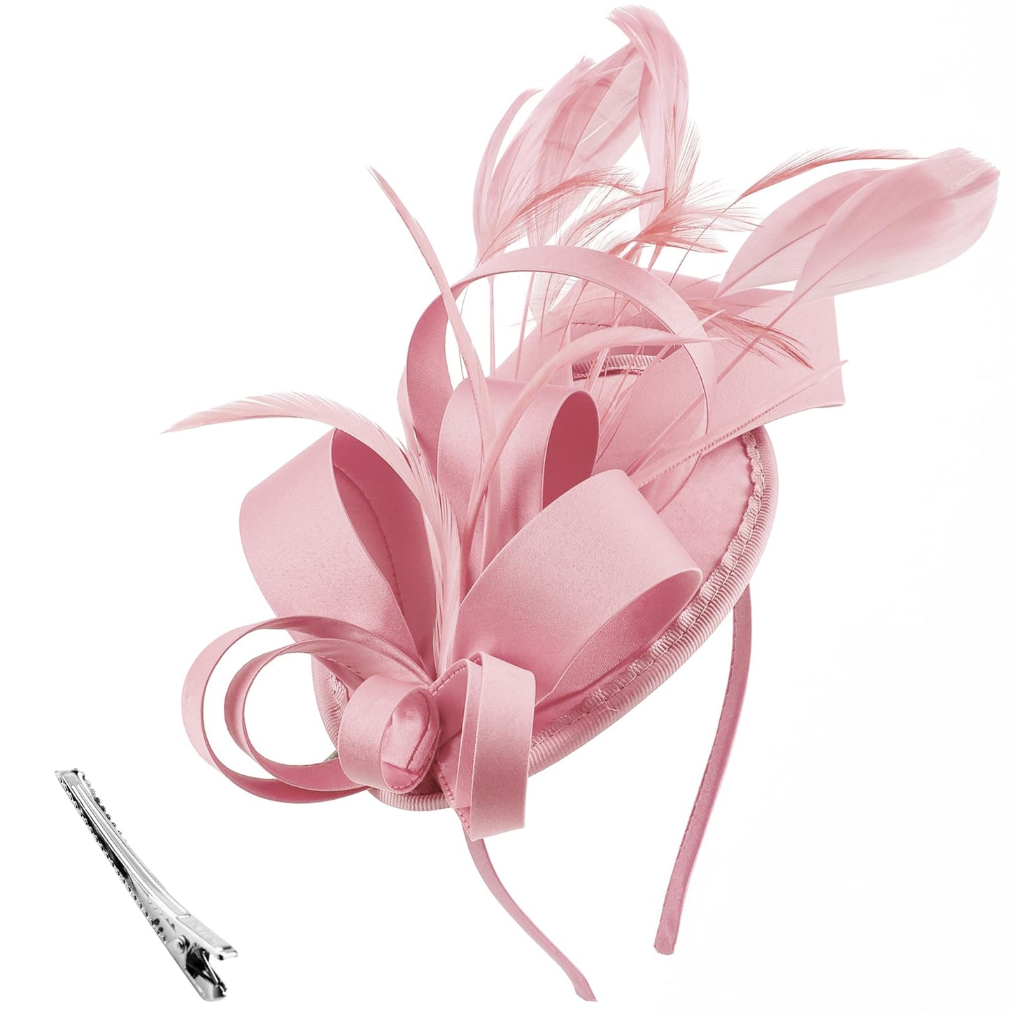 Retro British style bridal head flower mesh headdress celebrity satin small hat