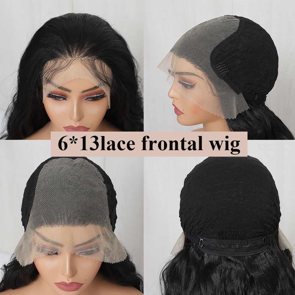 New style middle part big wave long curly hair wig fluffy long hair high temperature silk chemical fiber wig