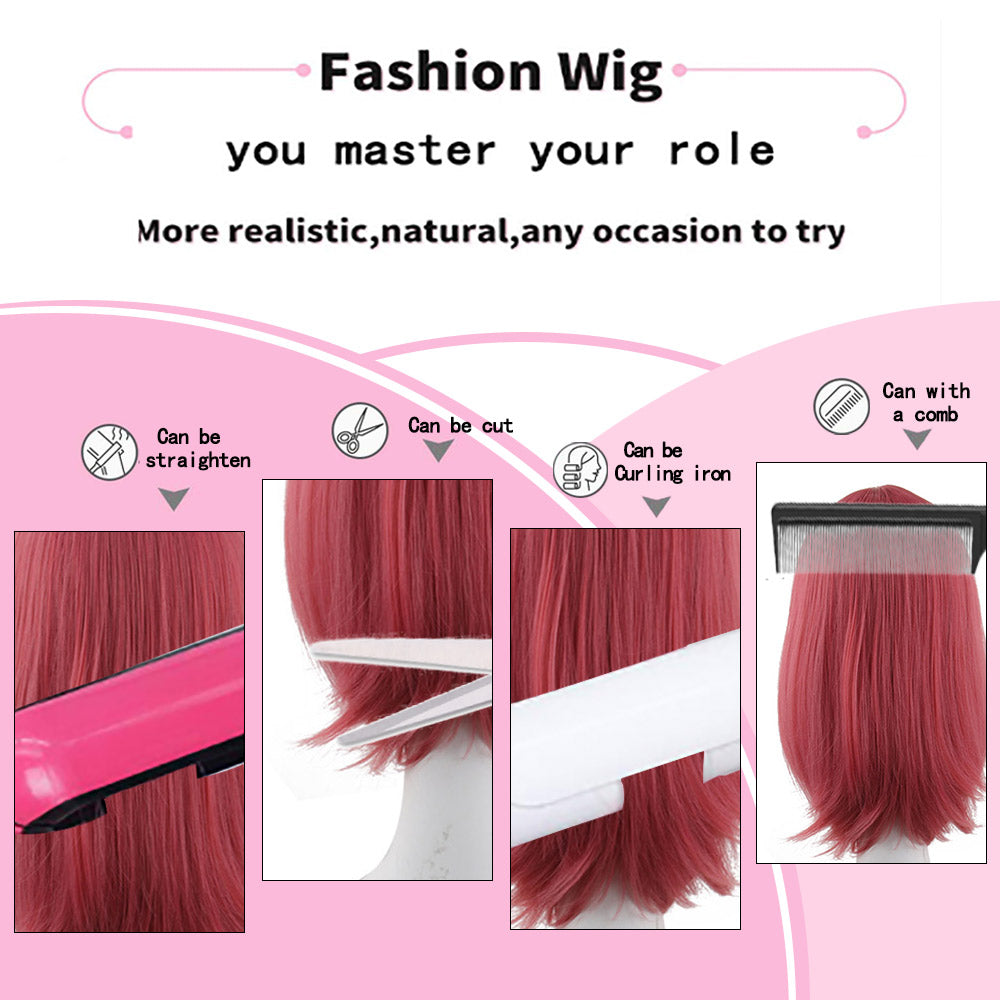 Nishikino Maki cosplays as anime character wearing a wig