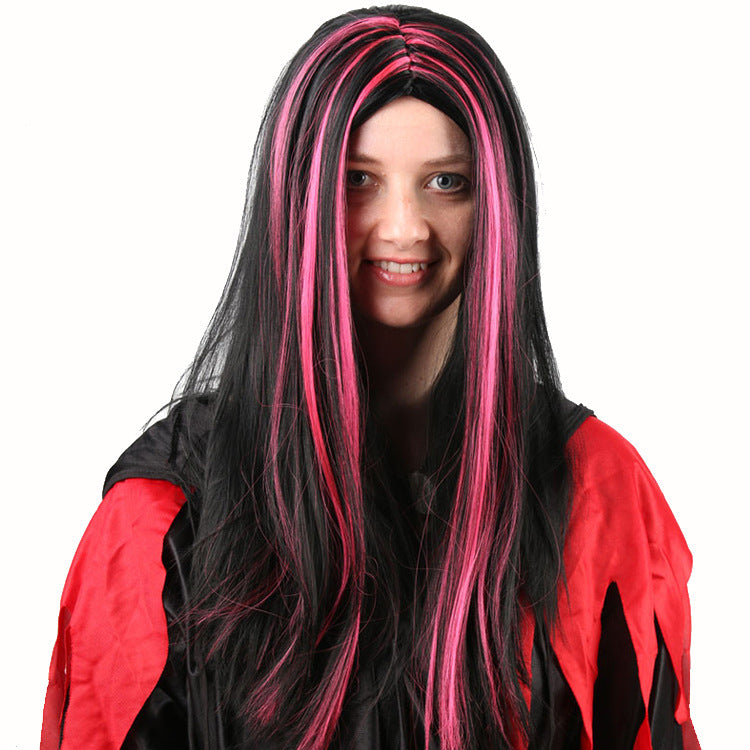24 inch witch wig ladies dress up wig Europe and the United States fashion party festival ladies wig