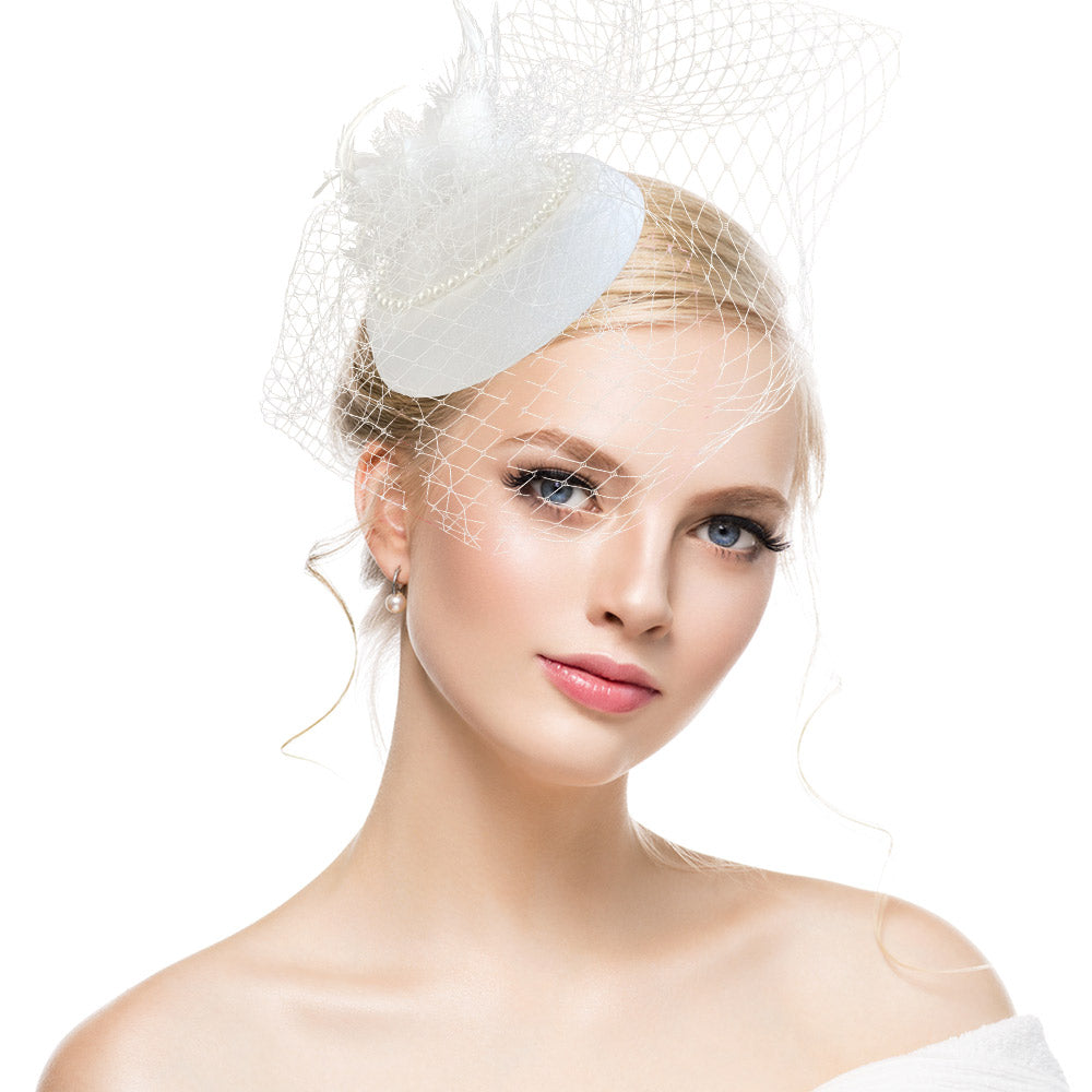 Night Shanghai cheongsam accessories, small hat, female headdress, celebrity accessories, veil, evening dress hair accessories, retro mesh hat