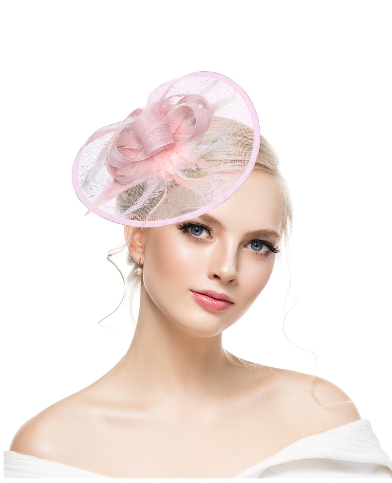 Xiyin Amazon hot selling tea party retro feather mesh head flower Kentucky Derby horse racing festival hair accessories headdress