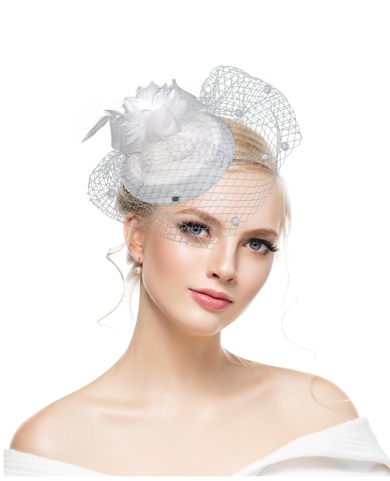 Small hat cheongsam headdress night Shanghai celebrity accessories Republic of China bride hat European and American retro hair accessories