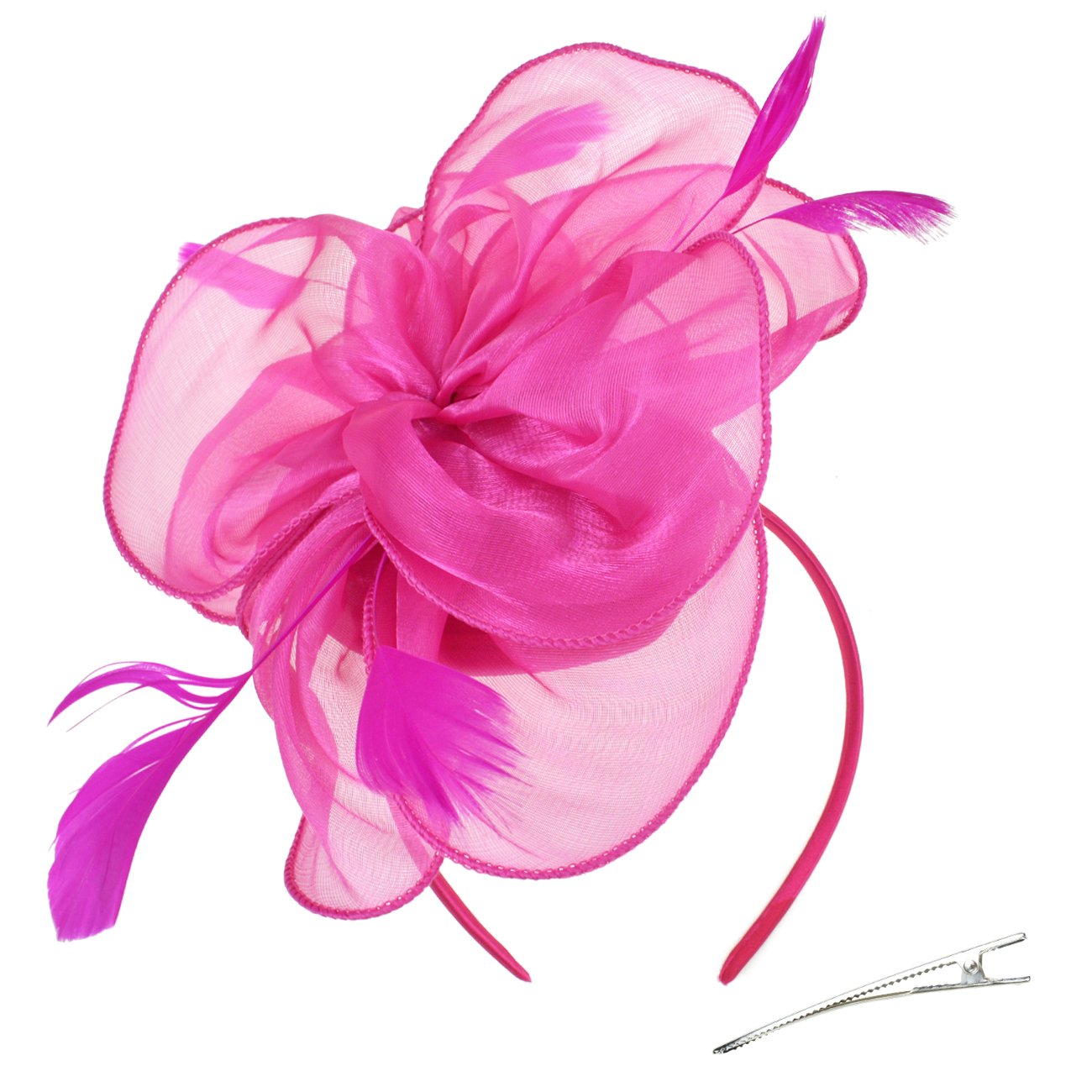 Korean yarn flash headdress Fascinators European and American feather hair accessories dance party cocktail