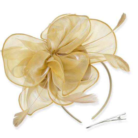 Korean yarn flash headdress Fascinators European and American feather hair accessories dance party cocktail