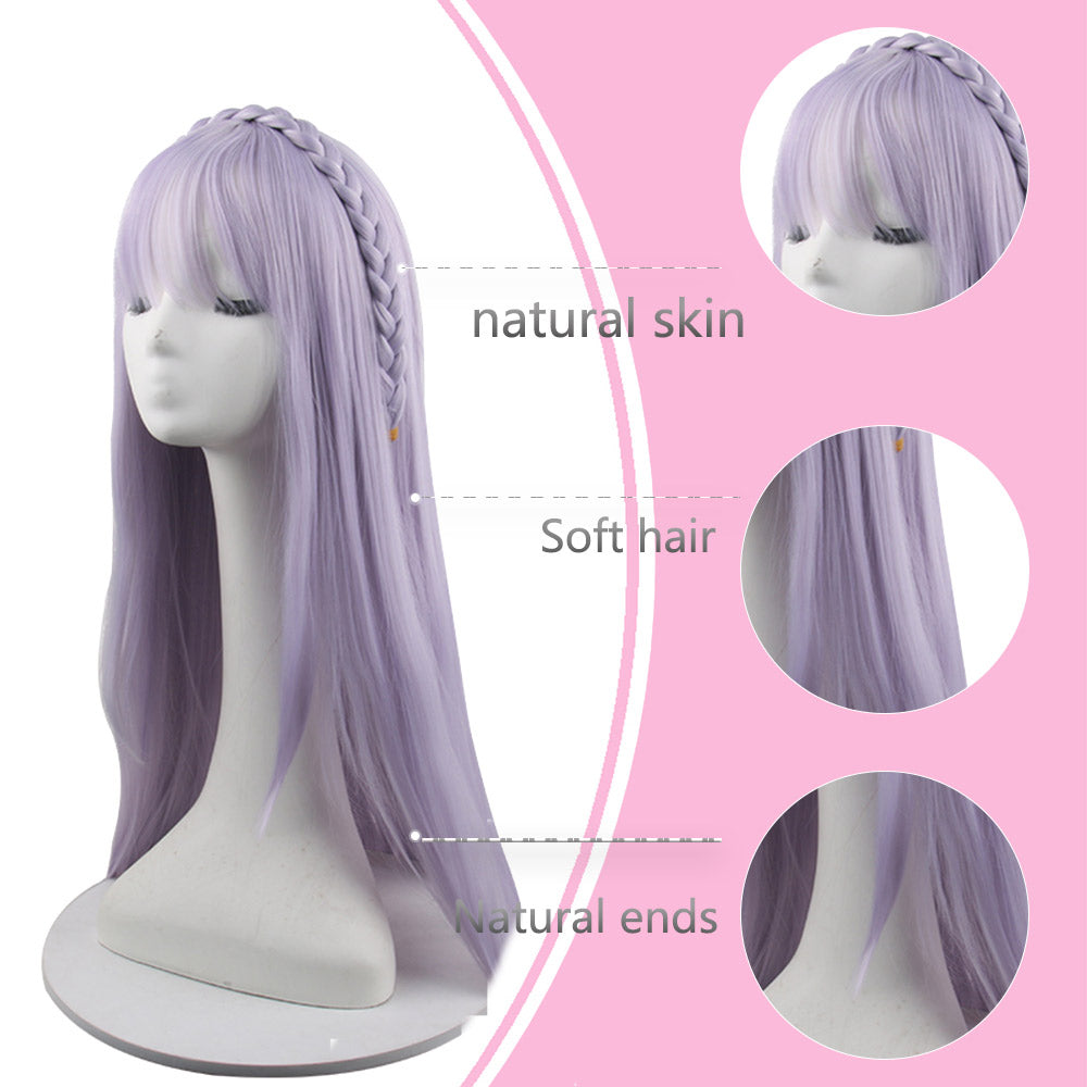 Emilia cosplay wig gem fantasy light recreates anime character
