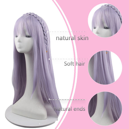 Emilia cosplay wig gem fantasy light recreates anime character