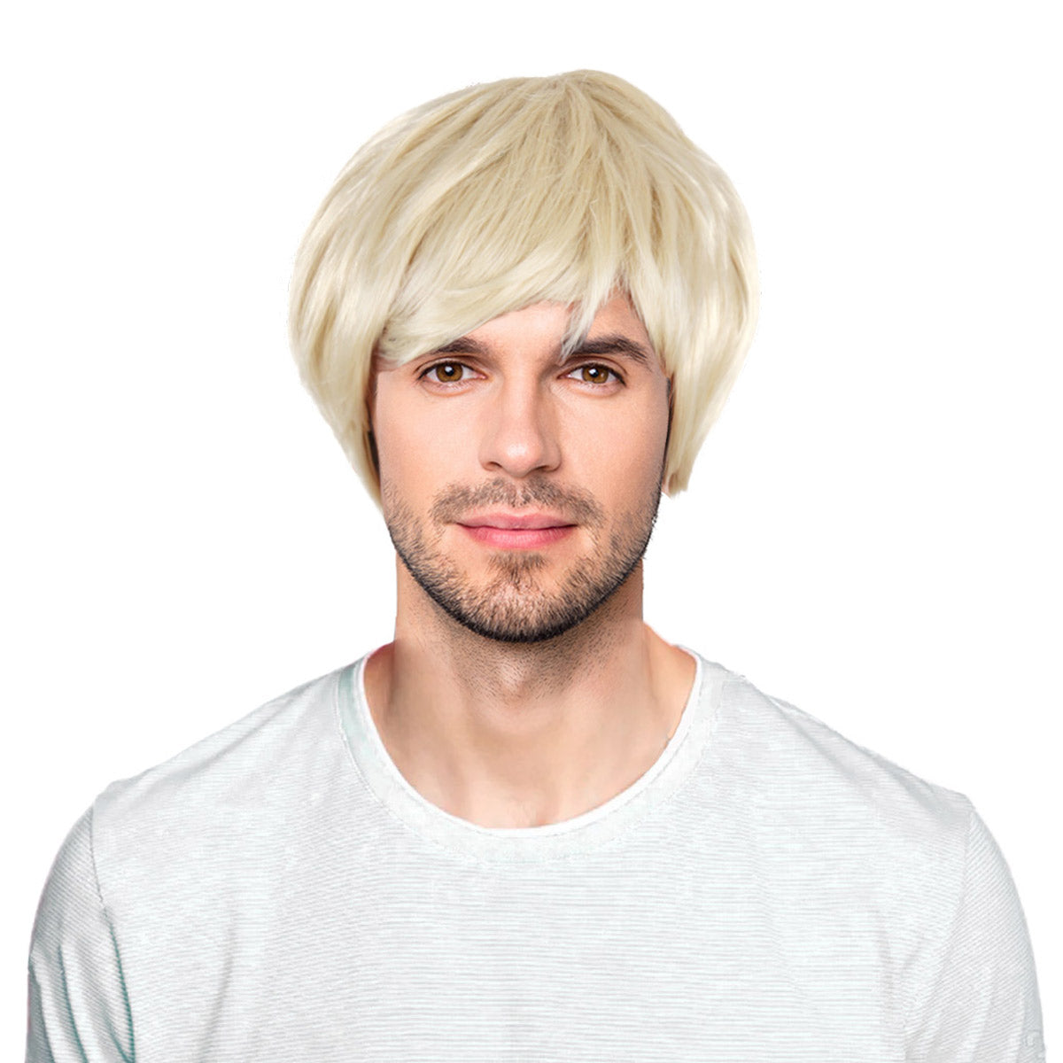 10 Inch Oq Hair Glueless Human Hair Curly Blonde Wig For Daily Party Wig