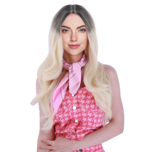 26 Inch Charming Long Loose Wave Ombre Blonde Synthetic Fiber Wig For Women Daily Wear