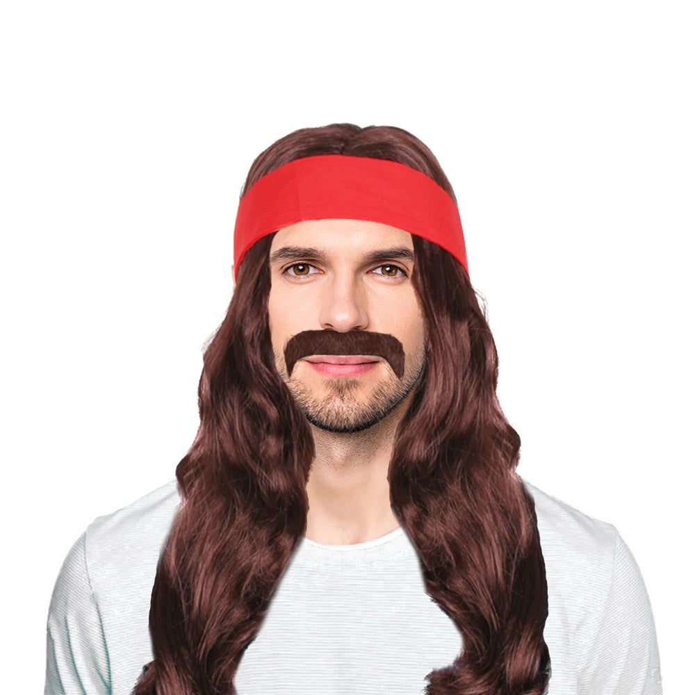 22 Inch Oq Hair Glueless Wig Kinky Dark Brown Wave Wig With Bangs For Daily Party