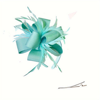 European and American party festival satin temperament solid color ladies headband wedding tea party hat hairpin headdress