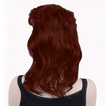 16 Inch Glueless Human Hair Pre Plucked Short Black Wig With Bangs Party Wig