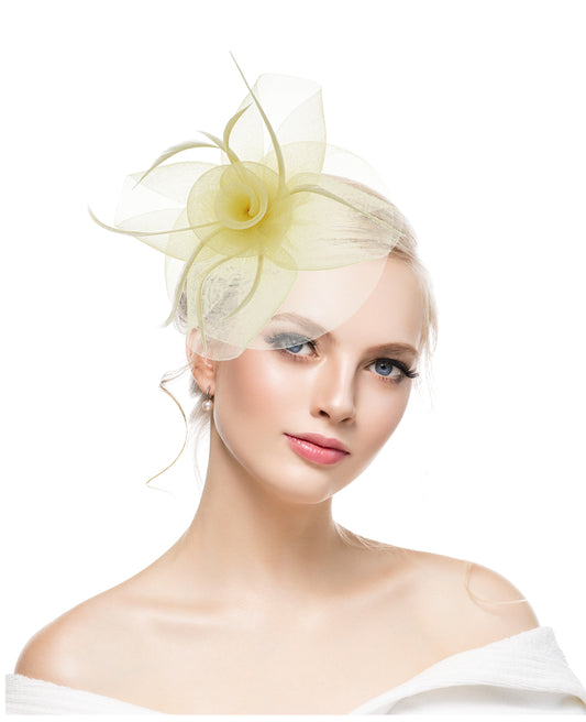 European and American hot-selling flower mesh hair accessories bride stage performance photo veil headdress