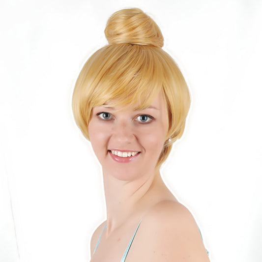 10 Inch Personality Short Meatball Head Kinky Straight Synthetic Fiber Wig For Women Party Wear