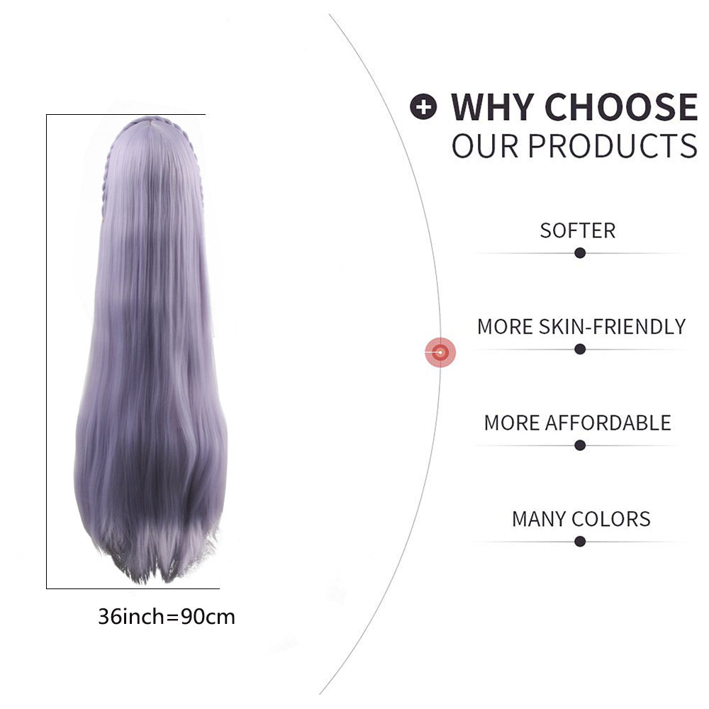 Emilia cosplay wig gem fantasy light recreates anime character