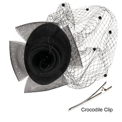 Small hat female headdress celebrity cheongsam accessories Republic of China bride hat veil evening dress hair accessories retro mesh hat